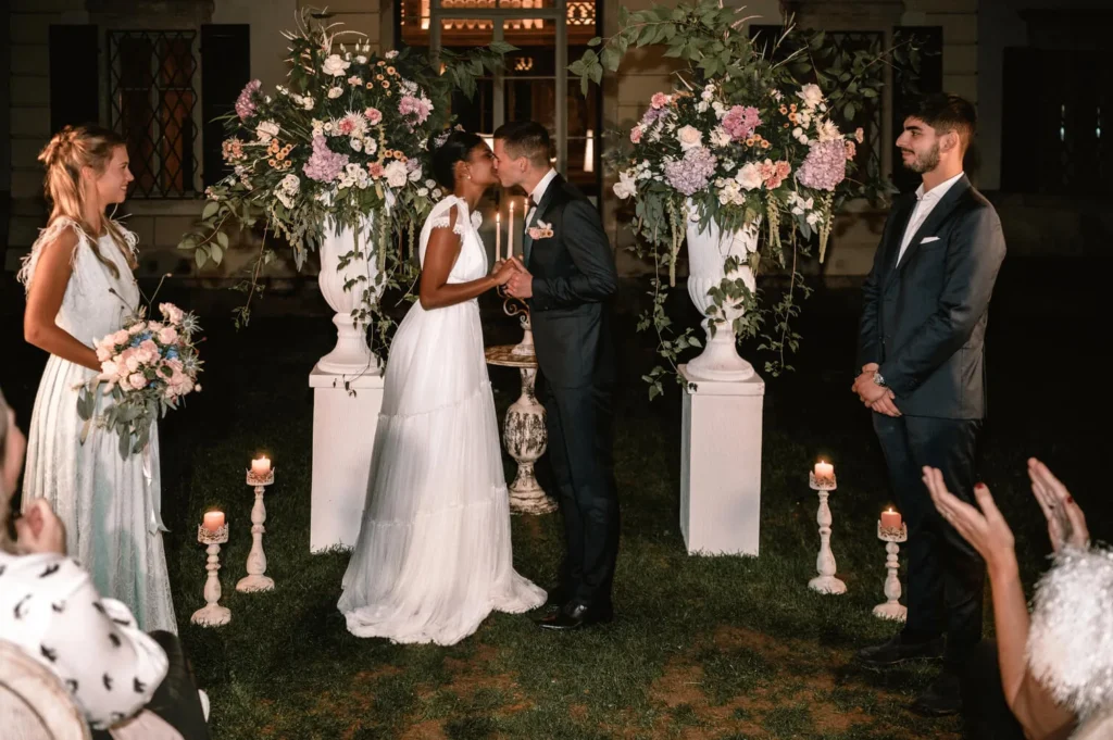 Hochzeitspaar Villa Mosconi Bertani